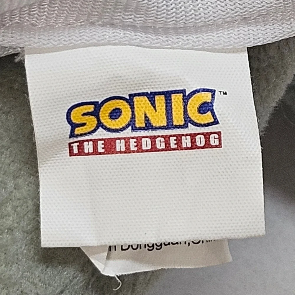 Silver Sonic Hedgehog‎ Plush Toy Stuffed Animal Accessory Backpack SEGA Preloved